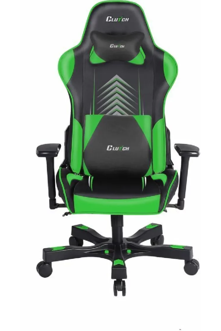 Embrayage Chairz Premium Gaming/chaise de bureau, Noir et Vert, 1-pack